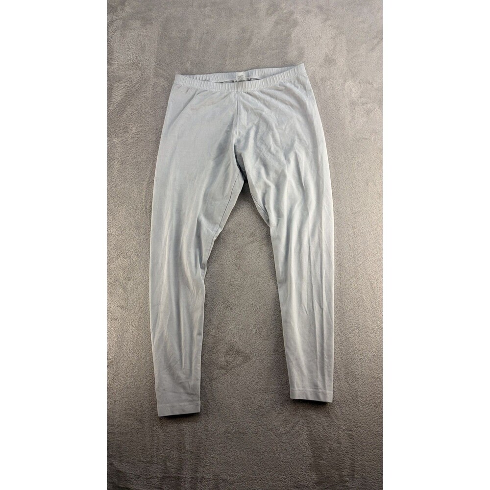 J Jill Ankle Leggings Womens Small Light Blue Pima Cotton Stretch